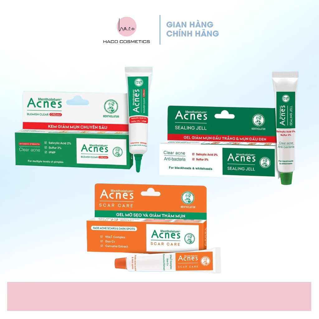 Gel Ngừa Mụn và Giảm Thâm Acnes (Sealing Jell / Blemish Clear/ Scar Care)