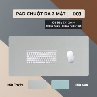 DeskPad  Da PU 2 Mặt Kích Thước 40x80cm - Chống Nước 100% - Chống Xước - Chống Bụi