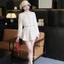 Set áo váy dạ tweed GUMIN thiết kế áo dáng ngắn nhũ kim sa khuy đồng lệch kèm chân váy ngắn phồng có lớp trong