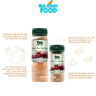 MUỐI tôm Tây Ninh DH Foods gia vị chấm loại 1 - 60gr/110gr
