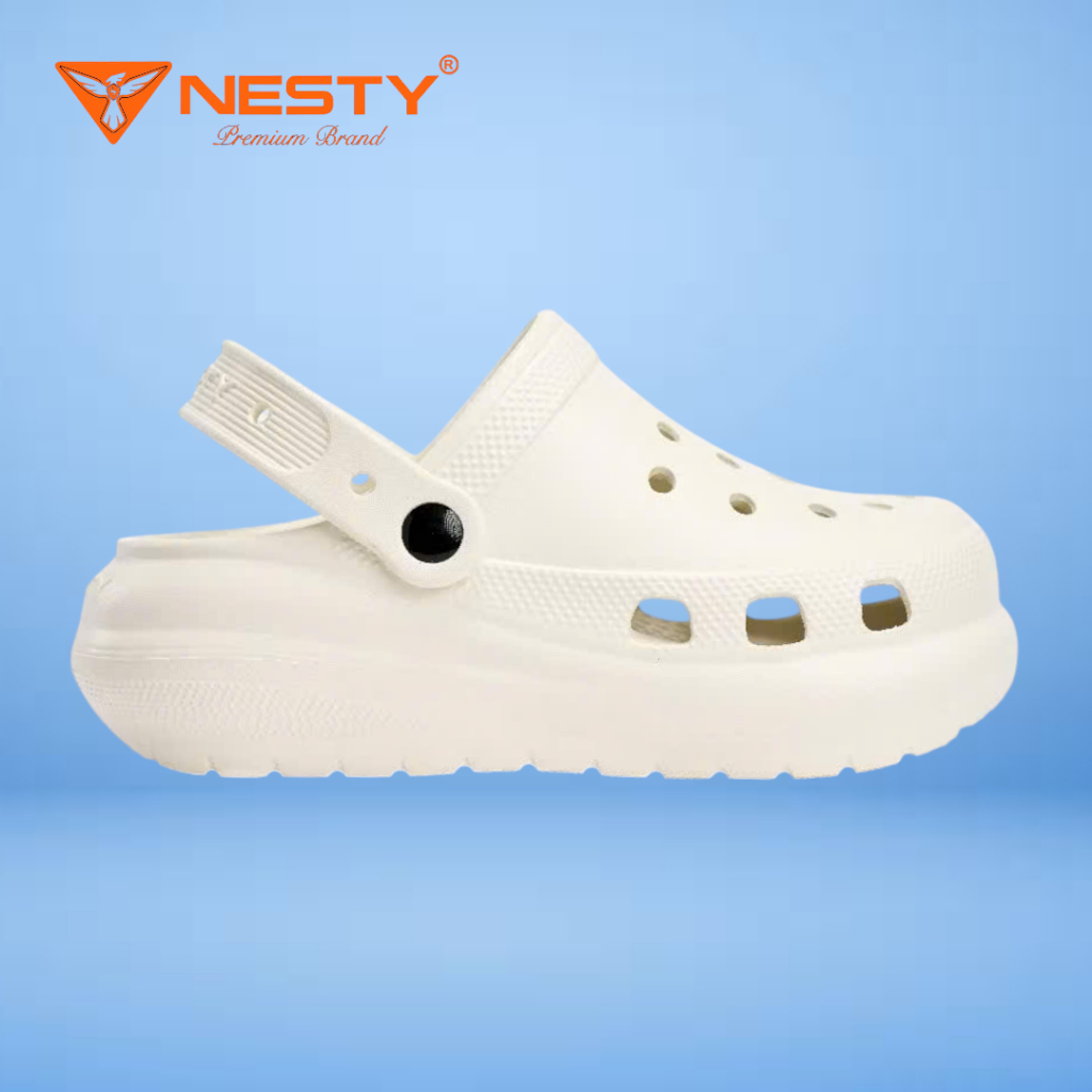 [NE54 -Tặng 10 Charm 3D] Dép Sục Nữ NESTY Đế Cao 6cm - Đúc Nguyên Khối EVA, Bền Đẹp Tôn Dáng