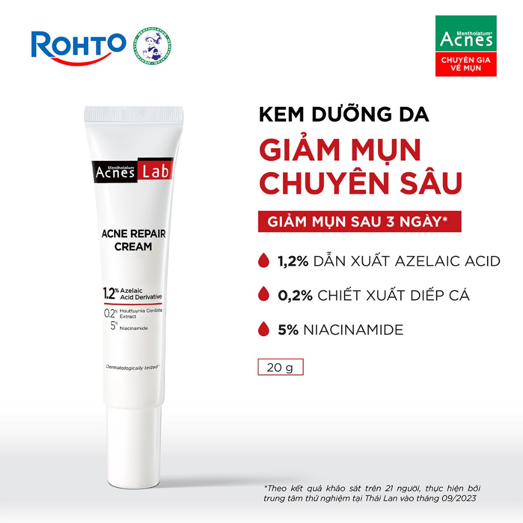 Kem dưỡng da giảm mụn chuyên sâu Acnes Lab Acne Repair Cream 20g ...