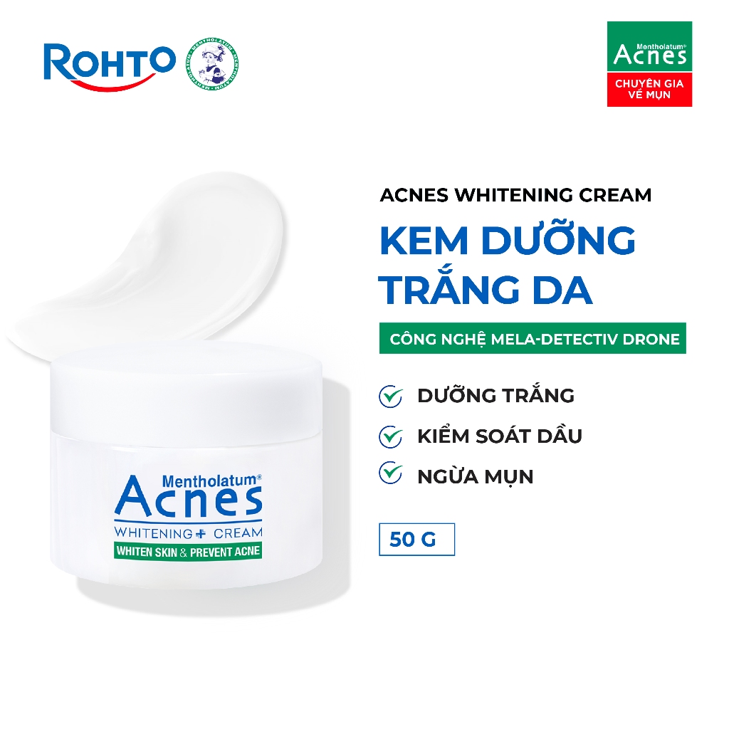 Kem dưỡng trắng da Acnes Whitening+ Cream 50g