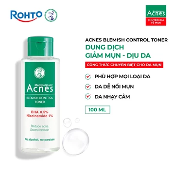 Toner giảm mụn dịu da Acnes Blemish Control Toner 100ml