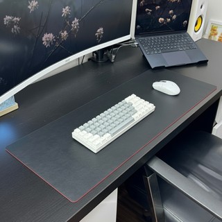 DeskPad Da PU 2 Mặt Kích Thước Lớn Màu Đen/Đỏ Đậm  - Chống Nước - Chống Trầy - Dễ Vệ Sinh