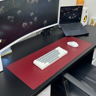 DeskPad Da PU 2 Mặt Kích Thước Lớn Màu Đen/Đỏ Đậm  - Chống Nước - Chống Trầy - Dễ Vệ Sinh