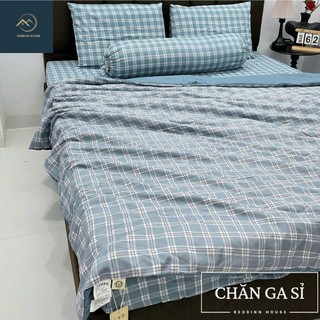 🌲XINH YÊU🌲Bộ Chăn Ga Gối Cotton Đũi Hàn Mềm Mại, Thoáng Mát, Giá Rẻ _ Chăn Ga Sỉ HCM