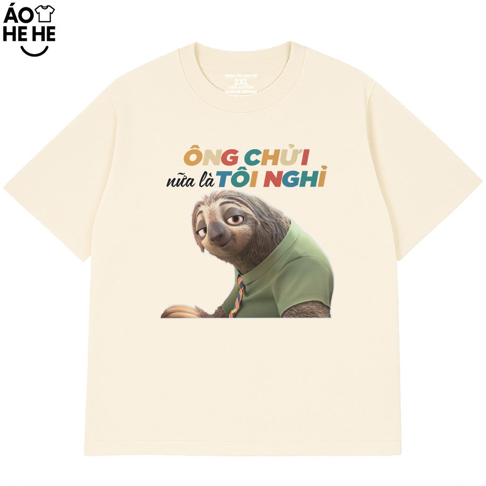 Áo Thun In Chữ Hài Hước Ổng Chửi Nữa Là Tôi Nghỉ Câu Nói Văn Phòng Công Sở Form Rộng Cotton 230gsm