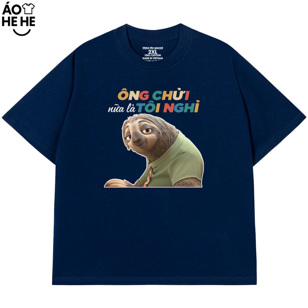 Áo Thun In Chữ Hài Hước Ổng Chửi Nữa Là Tôi Nghỉ Câu Nói Văn Phòng Công Sở Form Rộng Cotton 230gsm