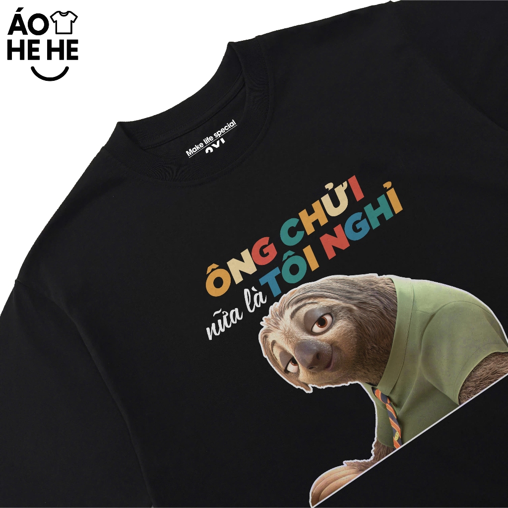 Áo Thun In Chữ Hài Hước Ổng Chửi Nữa Là Tôi Nghỉ Câu Nói Văn Phòng Công Sở Form Rộng Cotton 230gsm