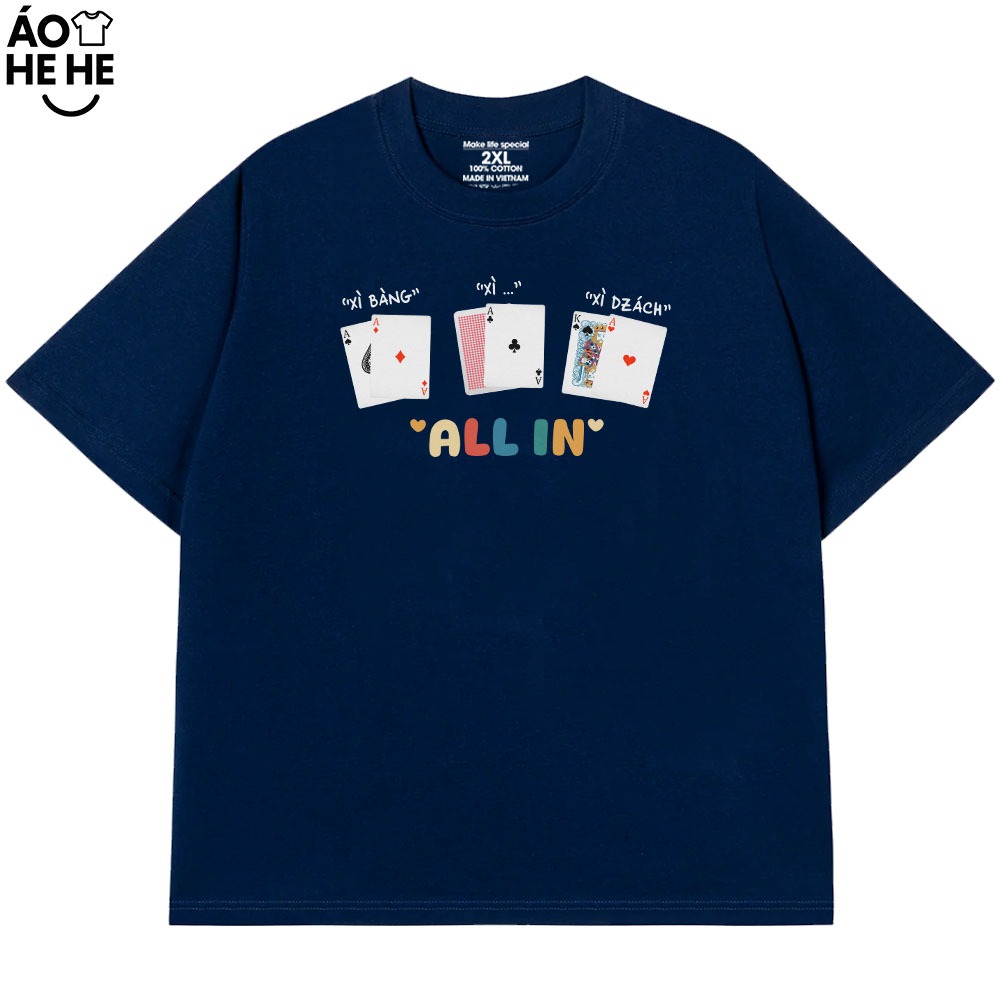Áo Tết Hài Hước Xì Bàn Xì Dách Câu Nói Ngày Tết Vui Nhộn Form Rộng Cotton 2320gsm In Theo Yêu Cầu