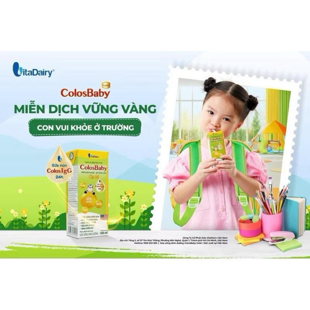 Thùng 48 Hộp Sữa Bột Pha Sẵn ColosBaby Gold - 180ml