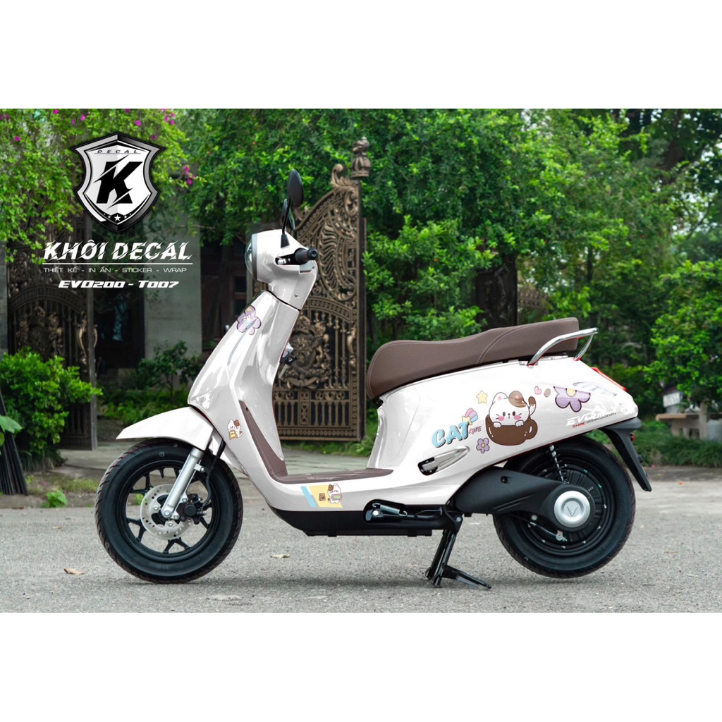 Tem xe điện  Evo decal cao cấp