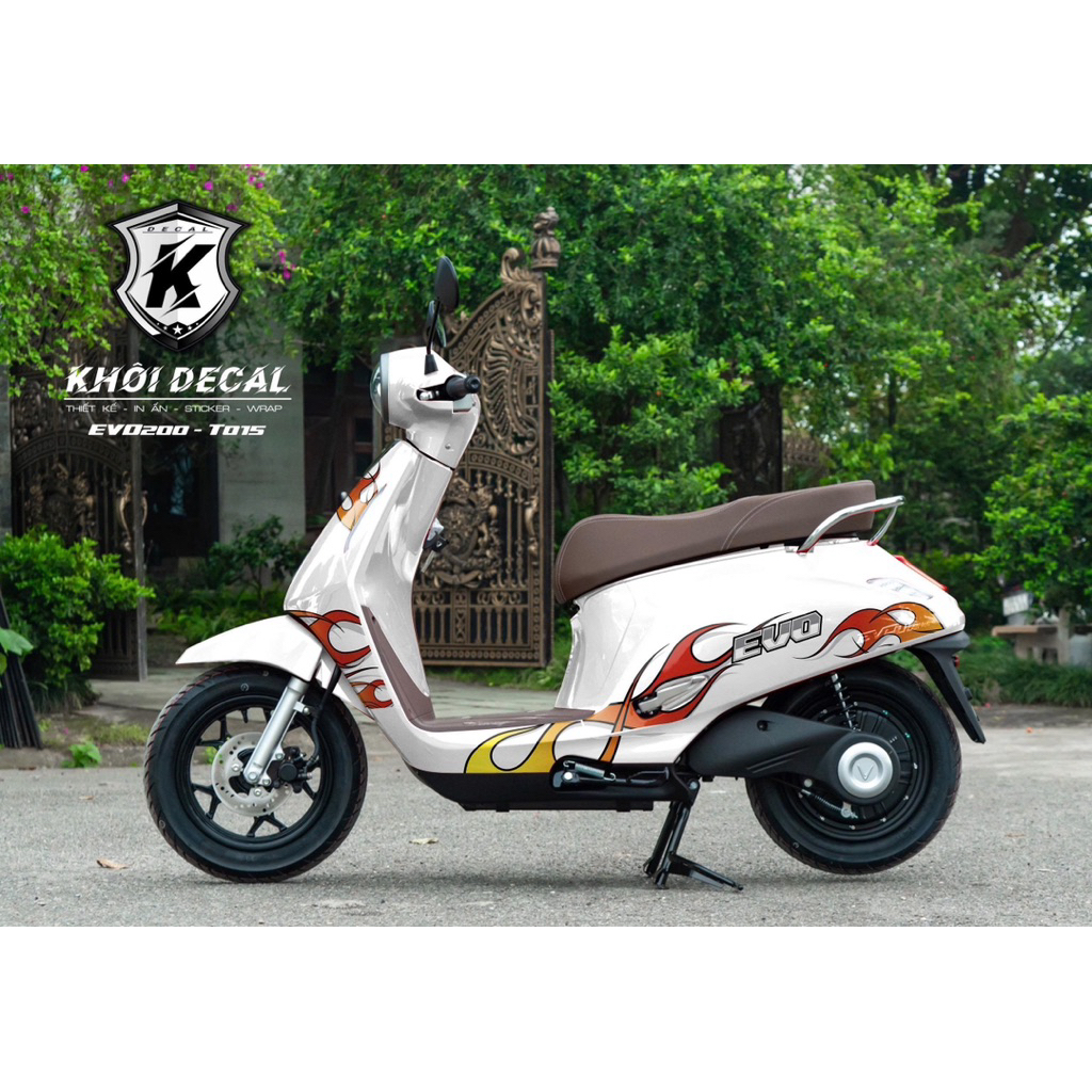 Tem xe điện  Evo decal cao cấp