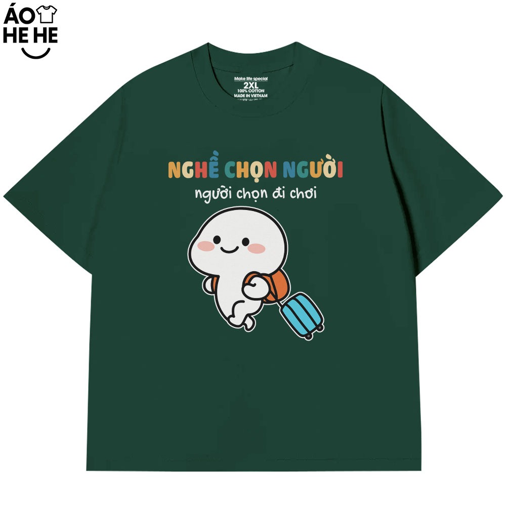 Áo Thun In Chữ Nghề Chọn Người, Người Chọn Đi Chơi Câu Nói Text Vui Văn Phòng Công Sở Form Rộng Cotton 250gsm