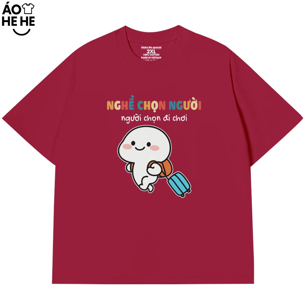 Áo Thun In Chữ Nghề Chọn Người, Người Chọn Đi Chơi Câu Nói Text Vui Văn Phòng Công Sở Form Rộng Cotton 250gsm