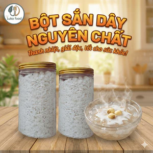 Bột Sắn Dây Nguyên Chất 100% Thiên Nhiên (Gói 500g/1kg) - Hàng Loại 1, Thanh Nhiệt, Mát Gan, Đẹp Da Tự Nhiên Luka Food