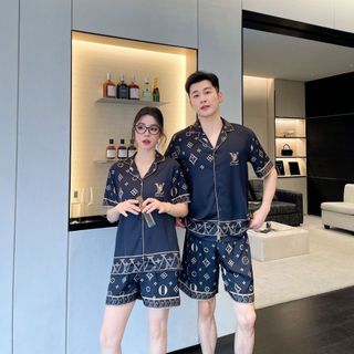 Pijama nam màu đen cao cấp, đồ ngủ nam họa tiết - Since Then