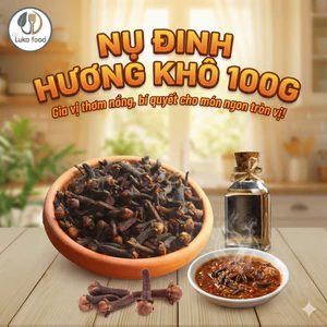 Nụ Đinh Hương Khô (Gói 100g) - Gia Vị Nấu Phở Bò Chuẩn Vị, Tẩm Ướp Đồ Nướng Thơm Nồng, Hỗ Trợ Răng Miệng Luka Food
