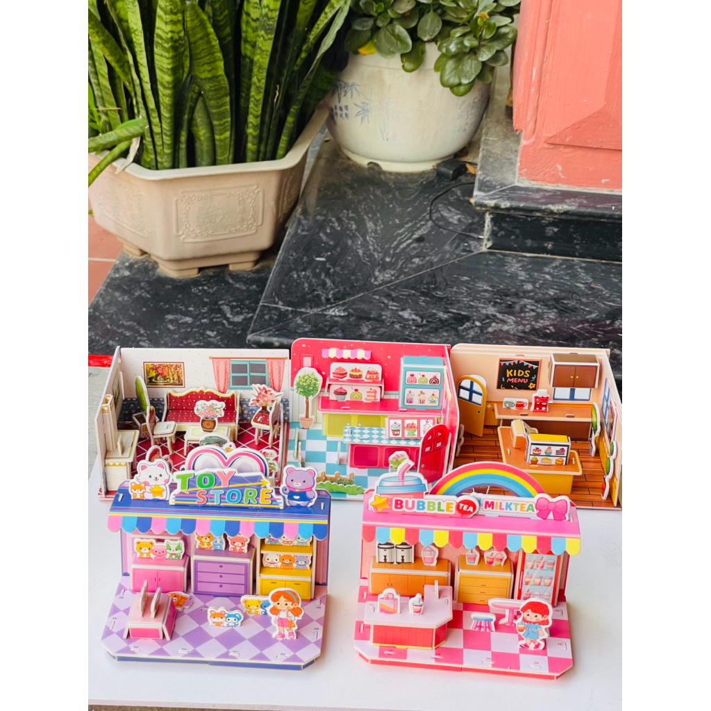 🏠 MÔ HÌNH LẮP GHÉP MINI ĐA DẠNG CHỦ ĐỀ – NHIỀU KÍCH THƯỚC