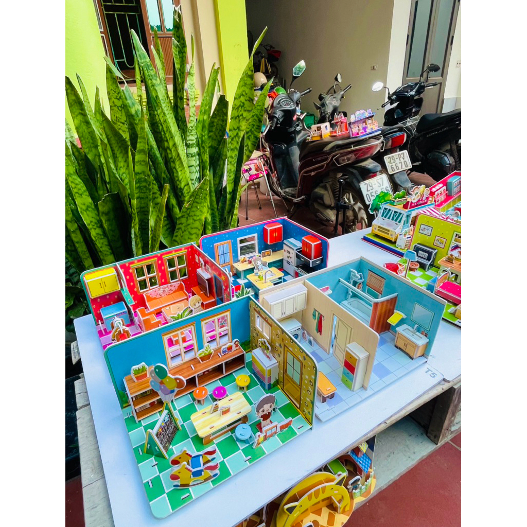 🏠 MÔ HÌNH LẮP GHÉP MINI ĐA DẠNG CHỦ ĐỀ – NHIỀU KÍCH THƯỚC