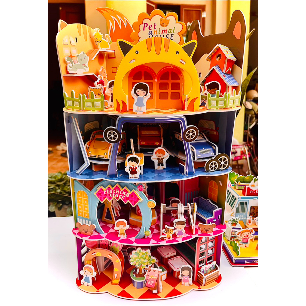 🏠 MÔ HÌNH LẮP GHÉP MINI ĐA DẠNG CHỦ ĐỀ – NHIỀU KÍCH THƯỚC