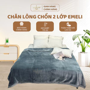 Chăn lông chồn EMELI 2 lớp Lasante kích thước 2mx2m3 mềm mại, ấm áp