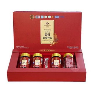 Cao Hồng Sâm Đông Trùng Hạ Thảo 365 Hàn Quốc Hộp 4 lọ x 240g, Bồi bổ sức khỏe, chống mệt mỏi, tăng cường hệ miễn dịch