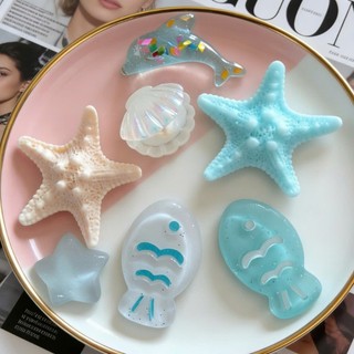 Charm gắn dép : Set charm Đại dương Paste- sao biển- cá- sò đại đương dễ thương