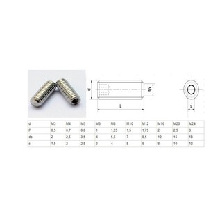 20 cái M6,M8,M10 Vít trí đầu bằng, lục giác chìm không đầu inox304