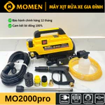 Máy Xịt Rửa Xe Gia Đình Có Núm Chỉnh Áp Mo2000pro - Xịt Rửa Ô Tô, Xe Máy, Sân Vườn, Rong Rêu, Tưới Cây - Lõi Đồng 100% — ảnh 1