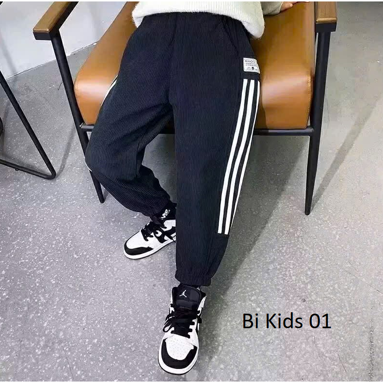 {size 15-57kg} QUẦN NỈ 2DA ỐNG CÔN BÉ TRAI BÉ GÁI PHONG CÁCH THỂ THAO CÁ TÍNH