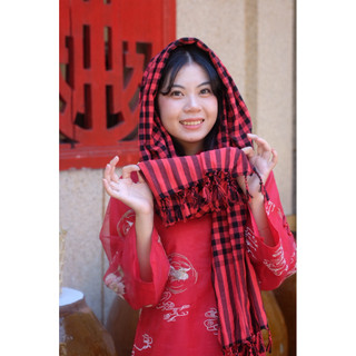 Khăn Rằn Xưa - Khăn rằn Nam Bộ dùng đi du lịch, che nắng, thấm hút mồ hôi tốt, kích thước 160x60cm