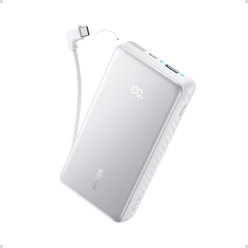 Sạc dự phòng Anker Zolo A110D/A110E 20000mAh, chuẩn 3C Trung Quốc, cáp USB-C tích hợp, sạc nhanh 22.5W | BigBuy360 - bigbuy360.vn