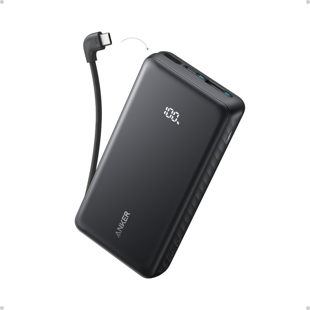 Sạc dự phòng Anker Zolo A110D/A110E 20000mAh, chuẩn 3C Trung Quốc, cáp USB-C tích hợp, sạc nhanh 22.5W | BigBuy360 - bigbuy360.vn
