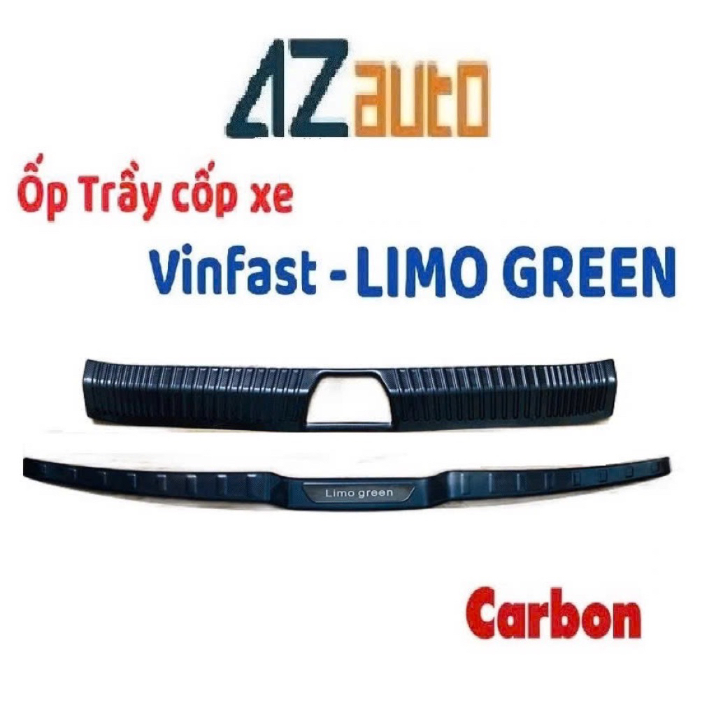 Ốp chống trầy cốp xe Vinfast Limo green vân carbon cao cấp