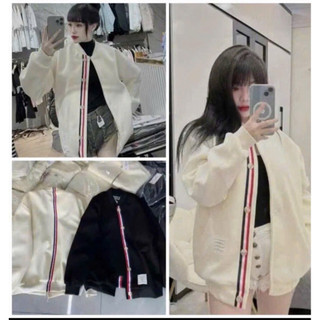 áo khoác nỉ viền siêu xinh, phối dây sọc