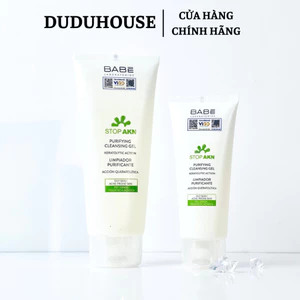 Sữa Rửa Mặt Cho Da Dầu Mụn Babe Laboratorios Purifying Cleansing Gel 200ml Duduhouse