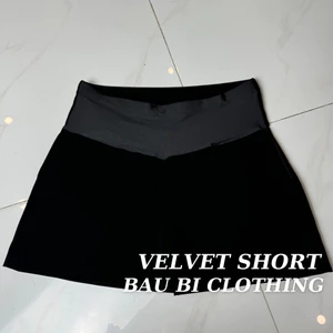 Quần Sooc Bầu Chất Nhung HAI LỚP Có Đáp Và Chun Điều Chỉnh Bụng Bầu Bí Clothing