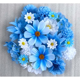 Set 100/50/20 Đầu Bông Hoa Lụa Vải Mix Theo Tông Màu( Ảnh Thật)  Đẹp, Sắc Nét Decor Tết, Trang Trí Giỏ Quà Tháp Bánh,...