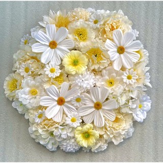 Set 100/50/20 Đầu Bông Hoa Lụa Vải Mix Theo Tông Màu( Ảnh Thật)  Đẹp, Sắc Nét Decor Tết, Trang Trí Giỏ Quà Tháp Bánh,...