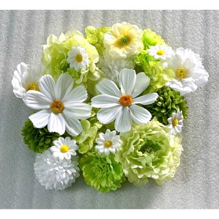 Set Bông Hoa Lụa Vải Mix Theo Tông Màu Đẹp, Sắc Nét Decor Tết, Trang Trí Giỏ Quà Tháp Bánh