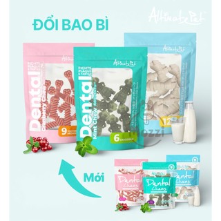 Snack cho chó Xương gặm sạch răng thơm miệng Dental Chews Altimate Pet gói 150gr