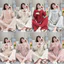 Bộ Đồ Ngủ Nữ JUSOKA Pijama Cổ Sen Hoạ Dài Tay Chất Liệu Đũi Vân Mây Mềm Mịn Dễ Thương DU02