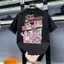 Áo thun nam và nữ - In hình hoạt hình Báo Hồng - 100% cotton - Kiểu dáng rộng rãi - Thoải mái và thoáng khí-T120