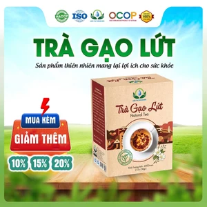 Trà Gạo Lứt , Đậu Đen, Hoa Nhài, Cỏ Ngọt, Vừng Đen, Đậu Đỏ, Lá Nếp Hộp 30 Túi Lọc