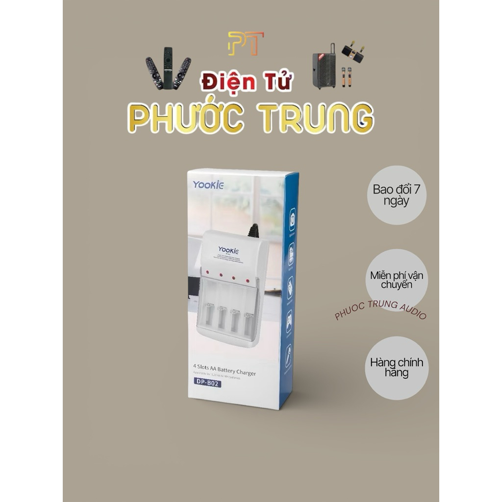 Máy sạc pin tiểu 2A ,3A ( k kèm pin )
