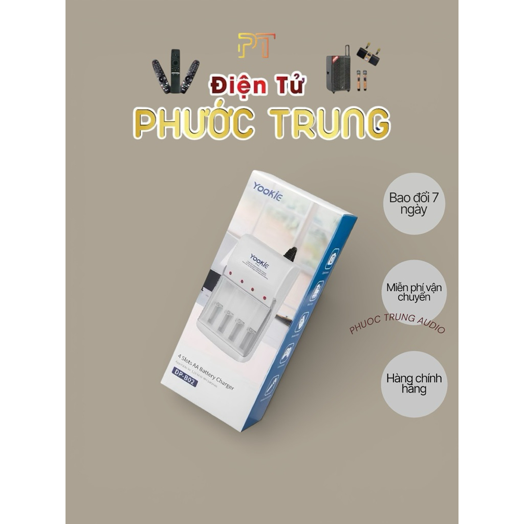 Máy sạc pin tiểu 2A ,3A ( k kèm pin )
