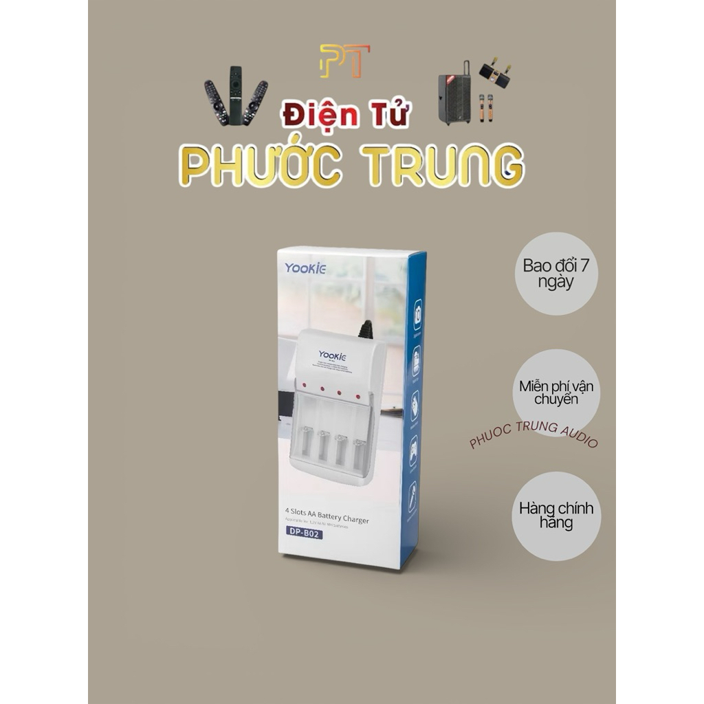 Máy sạc pin tiểu 2A ,3A ( k kèm pin )