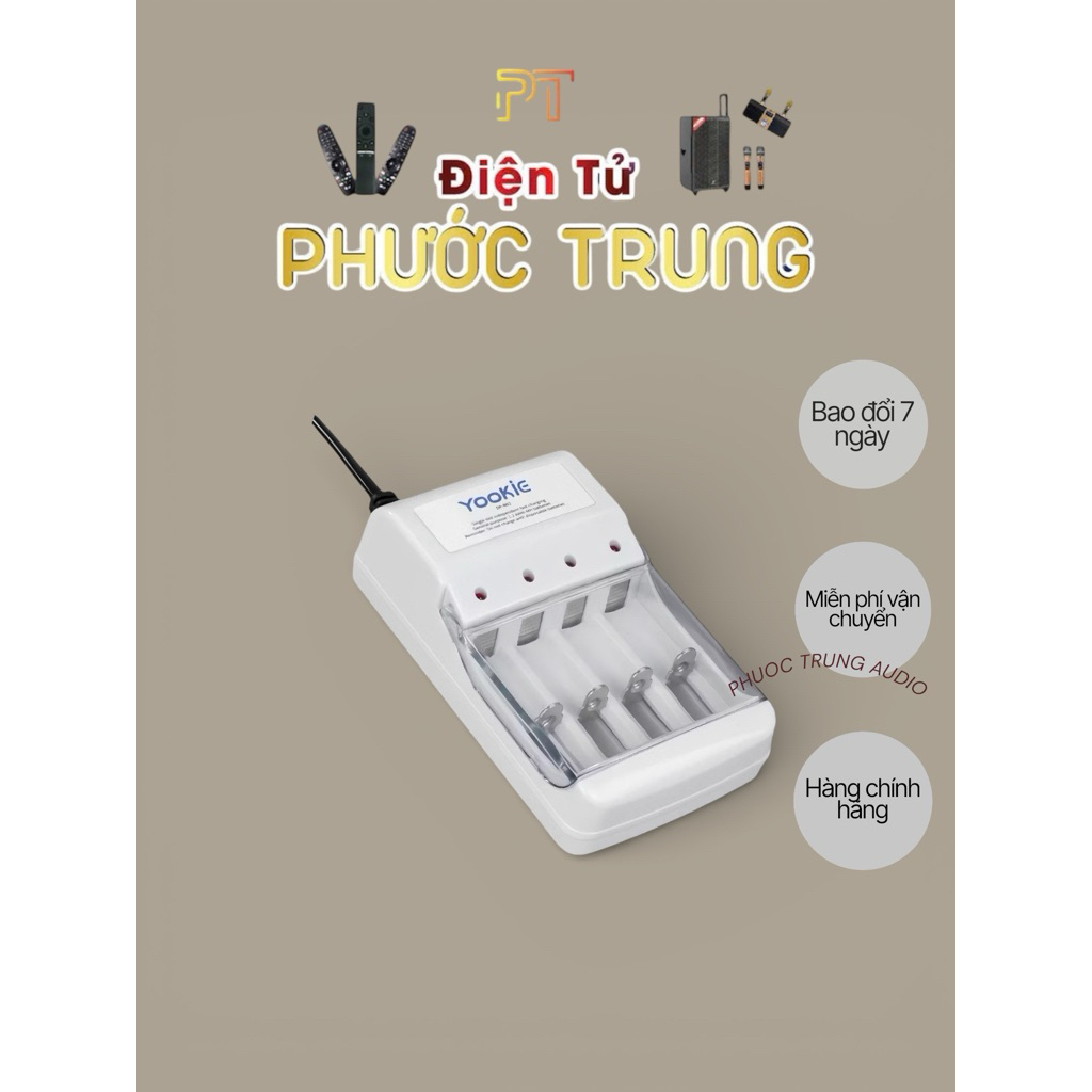 Máy sạc pin tiểu 2A ,3A ( k kèm pin )